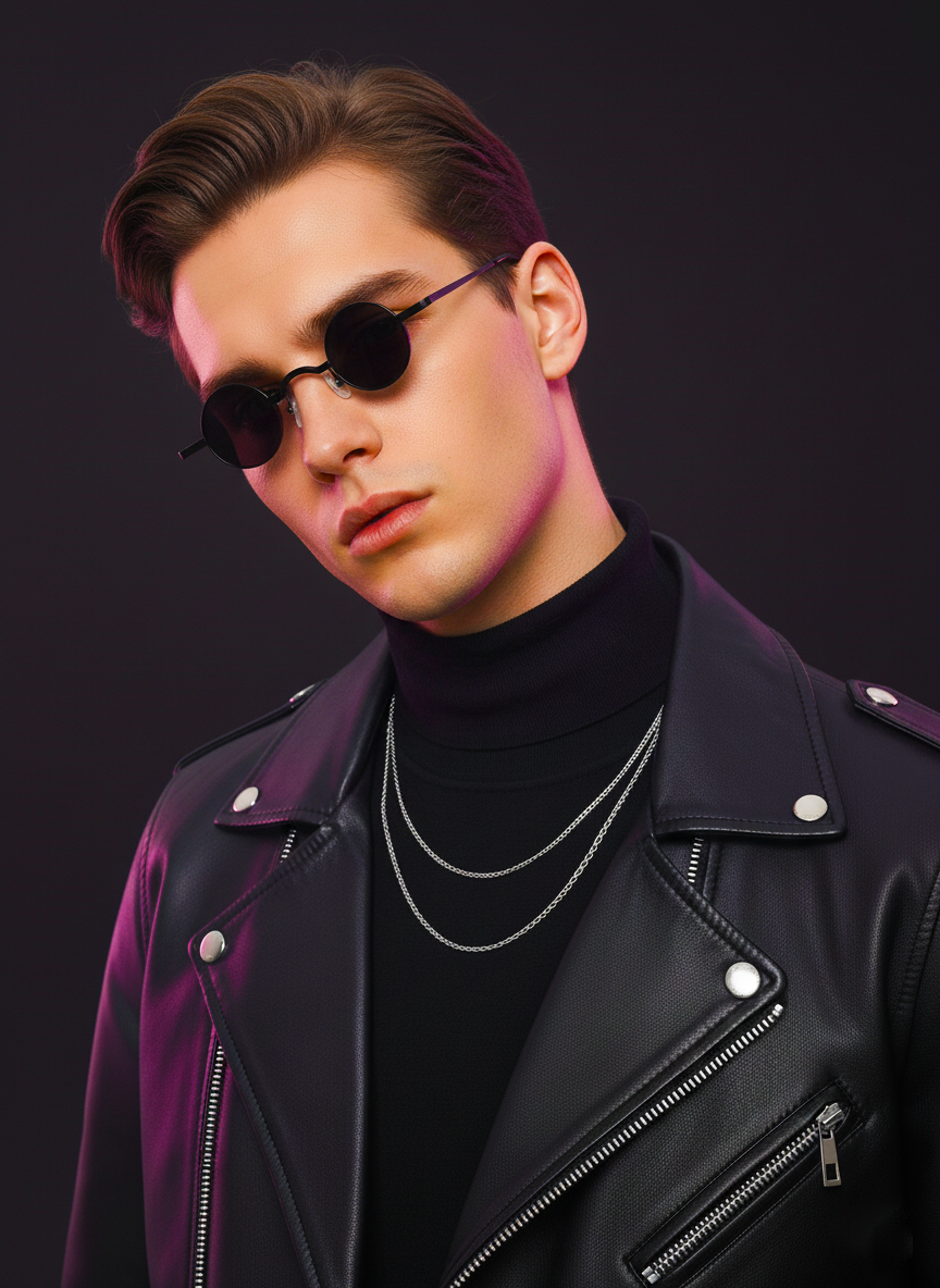 1pc Metal MINI Super Small Round Mirror, Fun Niche Decoration Mirror, Vintage Fashion For Men And Women, Suitable For Travel, Photo Shooting, Live Broadcast, Personality, Ins Modeling, Decoration, Masquerade, Music Festival Glasses For Summer Beach Vacati